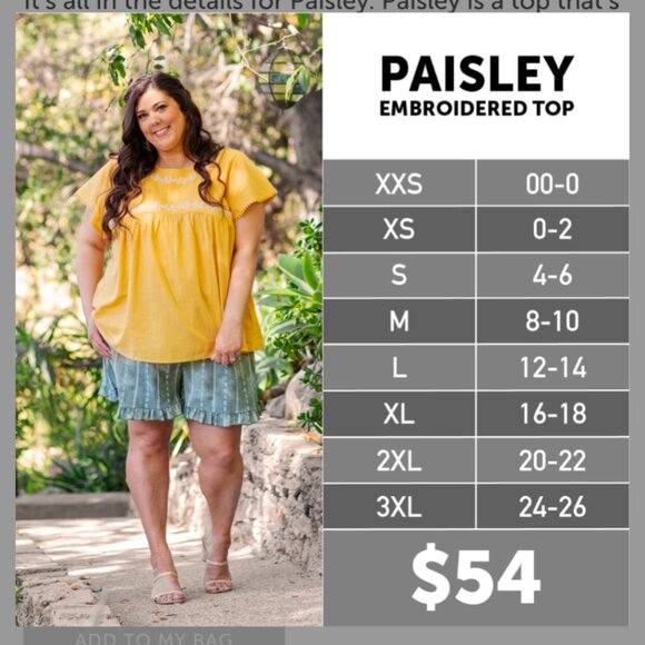 Gorgeous LuLaRoe Paisley Boho Top - Picture 10 of 10